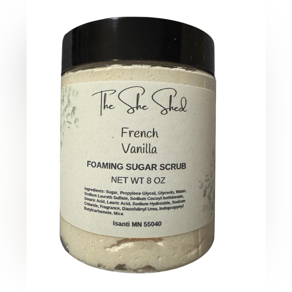 French Vanilla foaming sugar scrub